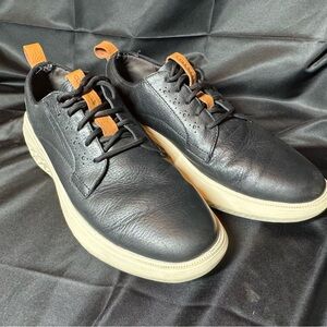 Cole Haan Black Leather Sneakers with Cream Sole